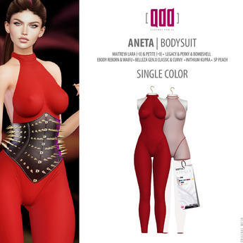 Second Life Marketplace - [ADD] Aneta Bodysuit - Red